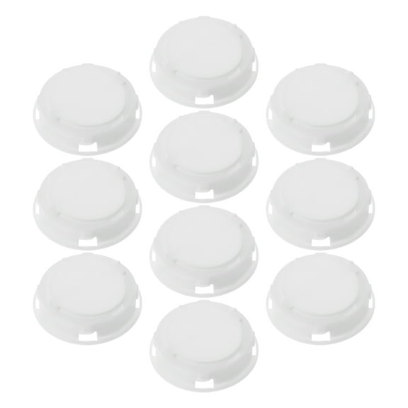 ULTNICE 10pcs Square Bank Rubber Stopper for Piggy Bank Cover Bottoms Money Storage White