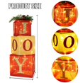 thumbnail image 2 of Juego de 3 cajas de regalo con iluminación navideña Hourleey con 60 LED, 2 of 7