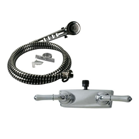 RV Mobile Motor Home Travel Trailer Shower Faucet and Handheld Shower, Chrome