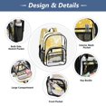 thumbnail image 5 of Ttyddzy Clear Backpack Heavy Duty PVC Transparent Backpack for College Workplace, Light Yellow Line, 5 of 8