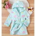 thumbnail image 2 of XQYLOS Girls Hooded Bathrobe Spring Soft Plush Robe Kids Spa Robe Dressing Gown Sleepwear 𝖫oungewear Cozy Bath Robe for Toddler Unisex, 2 of 9