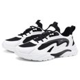 thumbnail image 4 of Men's Breathable Mesh & Synthetic Casual Sneakers, Lightweight Lace-Up Dad Shoes with Chunky Sole, Non-Slip Footwear for Walking, Running, and Everyday Wear, 4 of 10