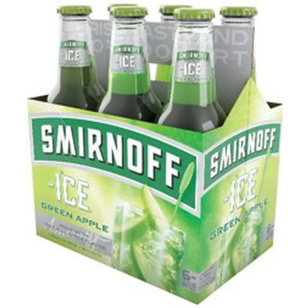 Smirnoff Ice Green Apple, 6 pack, 11.2 fl oz - Walmart.com