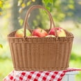 thumbnail image 1 of HAMPPLIES 1 Pce Petit Panier de Courses en Brun Clair pour Courses, 1 of 6