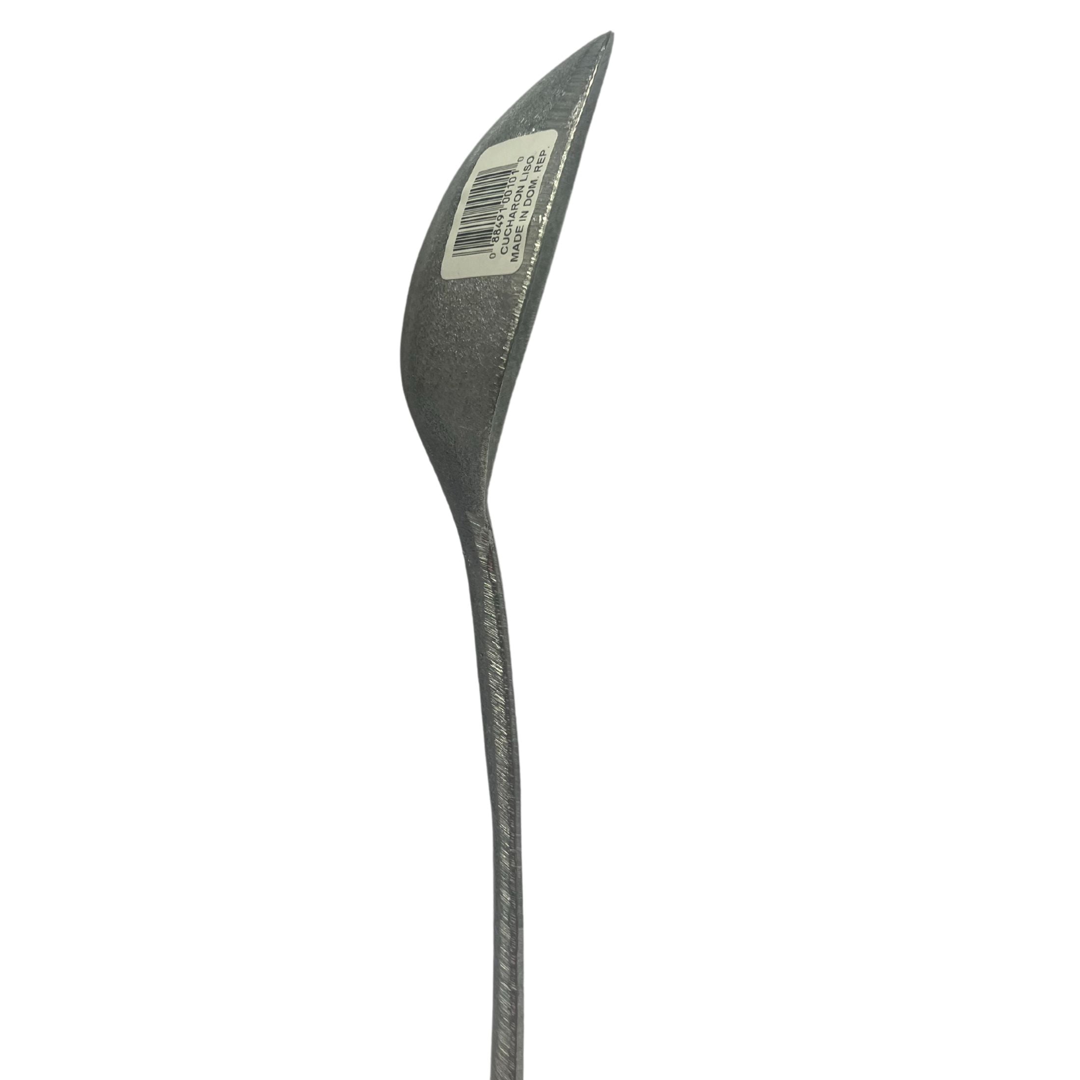 Cocina Criolla 19in Long Cast Aluminum Silver Solid Spoon