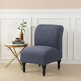 thumbnail image 5 of LKJYER Armless Accent Chair Cover Slipcover,Slipper Chair Stretch Spandex Removable for Armless Chair Furniture Protector for Living Dining Room Hotel, 5 of 7