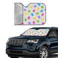 thumbnail image 2 of Yiaed Bear And Polka Dot Print Car Windshield Sunshade Front Auto Car Front Window Sun Shade Foldable Sun Visor Shield Cover Auto Accessories for Sedan SUV Truck-Small, 2 of 5