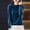 Dark Blue, variant on Womens Tops Long Sleeve Women's Knitted Sweater Base Shirt Long Sleeved Fashionable Round-Neck Top Orange XXL