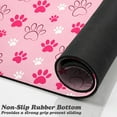 thumbnail image 3 of Dog Food Mat, Absorbent Water Bowl Mats Cat Pet Feeding Placemats Pink 17 * 30 inch, 3 of 6
