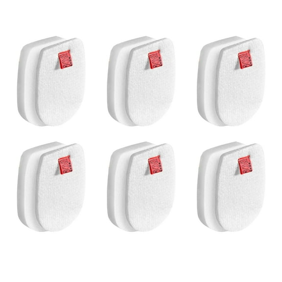 Nispira IZ300 IZ300UK Foam Felt Sponge Filters for Shark IZ300UKT IZ320 IZ320UK IZ320UKT Anti Hair Wrap Cordless Vacuum Cleaners Accessory Filters, 6 Sets
