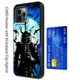 thumbnail image 3 of DALUX Card Holster Kickstand Phone Case Compatible with Iphone 13 (2021) 6.1 inch - Blue Crow Warrior, 3 of 3
