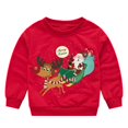 thumbnail image 1 of Chandail en Molleton à Manches Longues Col Rond Imprimé Lettres Décontracté et à la Mode pour Enfants Taille 12-14 Chandail à Capuche pour Filles Vêtements pour Enfants Année 7 Rouge 2-3 Ans, 1 of 2