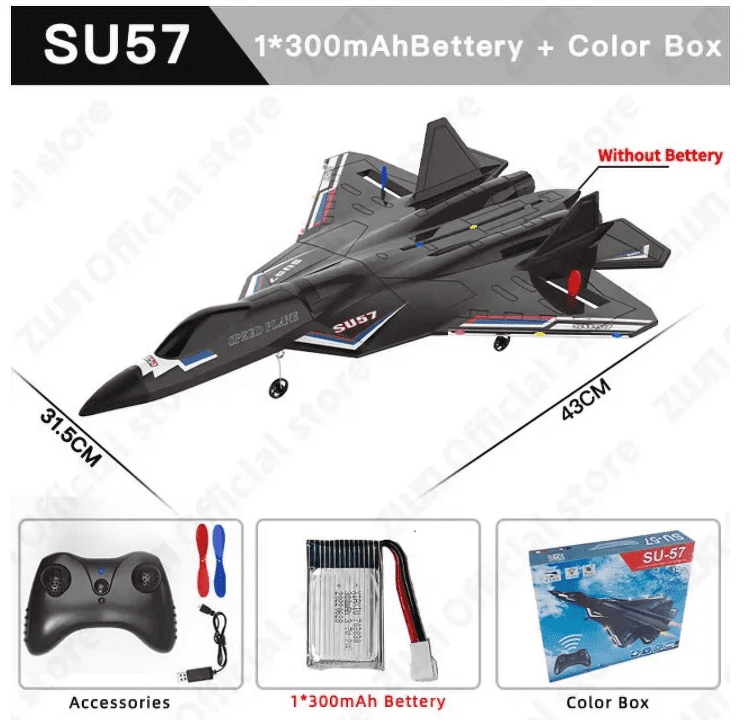 RC Airplane Model Remote Control Aircraft with Stable Flight LED Lights for Outdoor Flying Hobby Gift for 6-12 Years