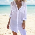thumbnail image 7 of Cover Ups For Swimwear Women Cardigan Beach Wear Blouse Long Sleeve Chiffon Cover Up Loose Top Swimwears Tankinis Set Summer Beachwear Swimsuits, 7 of 7