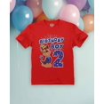 thumbnail image 4 of Tstars Nickelodeon Paw Patrol Chase Boys 2nd Birthday T-Shirt - Toddler Size - 2T, Red, 4 of 6