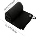 thumbnail image 3 of Golf Towel with Clip, Waffle Pattern Golf Towel 30*50cm | Golfers Camping Fabric with Carabiner Clip, 3 of 3