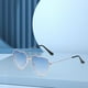 thumbnail image 3 of 2x gafas de forma de corazón con marco de Metal para mujeres adultas gafas de de estilo moderno gafas de para niñas UVA UVB 2 piezas, 3 of 7
