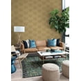 thumbnail image 4 of Advantage Lehnmann Gold Geo Wallpaper, 20.9-in by 33-ft, 57.48 sq. ft., 4 of 4