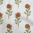 thumbnail image 1 of oneOone Cotton Poplin Orange Fabric Floral Sewing Fabric By The Yard Printed Diy Clothing Sewing Supplies 42 Inch Wide, 1 of 4