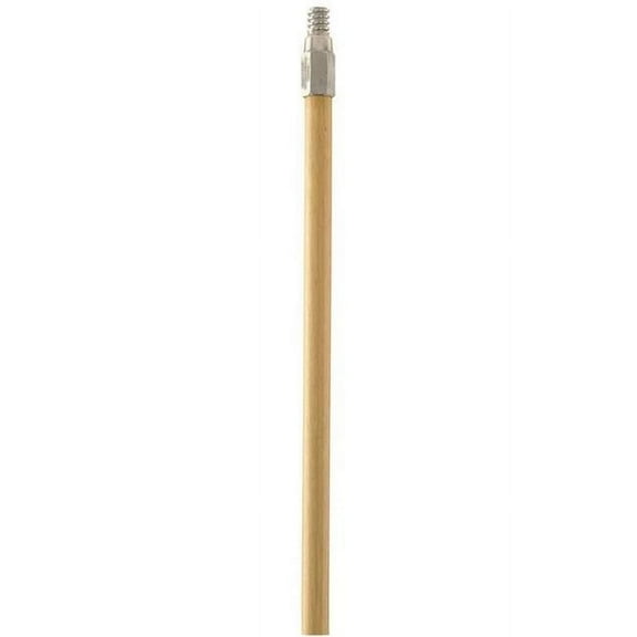 452326 Push Broom Handles, Hardwood - Metal Threaded, 60 x 0.93 in.