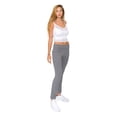 thumbnail image 6 of G-Style USA Women's Bootcut Flare Leggings Yoga Pants 8150 - Heather Gray - Large, 6 of 6
