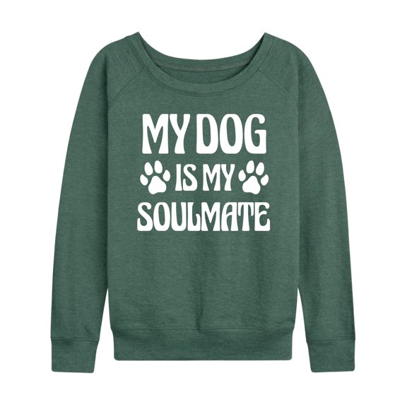 Instant Message - My Soulmate Dog - Women's Lightweight French Terry Long Sleeve Shirt
