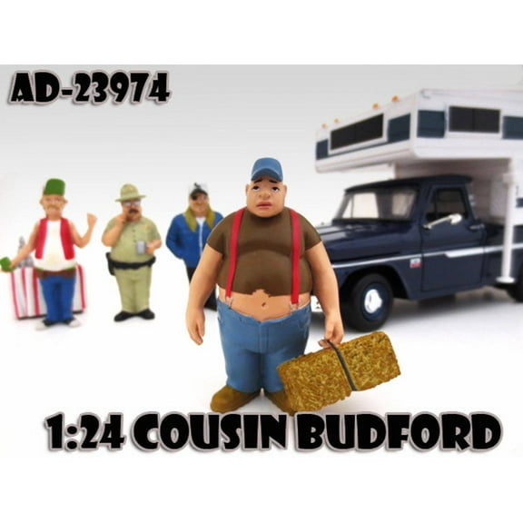 Trailer Park Figures Series 1 Cousin Budford, American Diorama Figurine 23974 - 1/24 scale