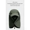 thumbnail image 4 of jobturf Sun Hats for Men Wide Brim UV Protection Fishing Hat with Face Mask and Neck Flap Lightweight Breathable Summer Balaclava, 4 of 8