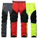thumbnail image 4 of Pantalones de pareja a juego de colores, pantalones de polar para hombre, impermeables, para otoño e invierno, para exteriores, cálidos, gruesos, de carcasa suave, para montañismo, para mujer, talla, 4 of 5