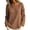 Brown(Ladies Tops), variant on LUVDA Crinkle Texture Boat Neck Blouse for Women Puff Sleeve Lightweight Draped Summer Fall Top