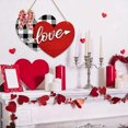 thumbnail image 5 of Happy Valentines Day Sign Wood Heart Door Hanging Sign Wall Plaque Ornaments Valentines Decoration for Door Window Wall, 5 of 5