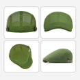 thumbnail image 3 of Men's Mesh Flat Cap Breathable Summer Newsboy Hat Beret Ivy Cap Irish Cabbie Gatsby Driving Hunting Hats, 3 of 7