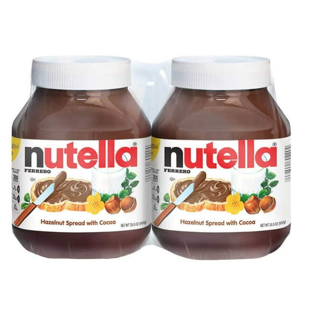 Nutella Hazelnut Spread, 33.5 oz each, 2 Count by Nutella