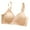 Khaki, variant on IROINNID Women's Nursing Bras Solid Embroidered No Steel Ring Lactation Vest Back Push Up Adjustment Breathable Underwear