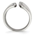 thumbnail image 2 of Stainless Steel Polished CZ Ring 7 Size, 2 of 6