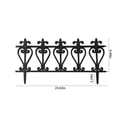 thumbnail image 3 of SHENGXINY Garden Fence Clearance 3pcs Plastic Edgings Garden Picket Fence - Grass Flowerbeds Plant Borders - Decorative Scenery Road Panels - Weather Proof Plastic Garden Fence Black, 3 of 7