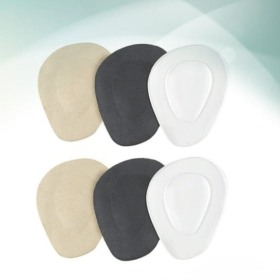 FELTECHELECTR 3 Pairs Gel Forefoot Pad Half Insoles for High Heels Insoles Pressure Relief