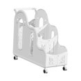 thumbnail image 3 of LOVIVER Support de Rangement pour Tapis Haltères Bloc Multifonction Support de Poids Blanc, 3 of 8