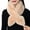 Khaki, variant on Women's Fashion Versatile Solid Color Thick Warm Scarf Neck Gaiter Windproof Neck Warmer Classic Winter Shawls Wraps