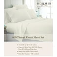 thumbnail image 2 of Dormir Cotton Full Size Sheets Set Off White 400 Thread Count, Sateen Weave Long Staple Cotton 4 Piece Bed Sheet Set, 16 inches Deep Pocket Full Sheet Set, 2 of 7