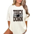 thumbnail image 4 of Leopard Print Touchdown Shirt for Women Football Game Day Graphic Tee, Ivory Shirt, M, 4 of 8