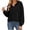 Black, variant on TGSLY Fall Hooded Sweatshirt for Women Lightweight Drop Shoulder Long Sleeve Athletic Pullovers Loose Casual Solid Color Layering Tops XL