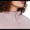 thumbnail image 2 of 32 Degrees Ladies' Button Snap Fleece Pullover Jacket, Dusted Plum Small - NEW, 2 of 2