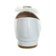 thumbnail image 5 of Badgley Mischka Low Heeled Ballerinas (Little Kid Sizes), White Patent, 13, 5 of 7