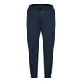 thumbnail image 4 of CLOISE Baggy Sweatpants for Men Big and Tall with Pockets Solid Fleece Athletic Pants with Elastic Waist Navy L, 4 of 7