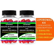 Nikoni Liposomal Clinoptilolite Zeolite, Charcoal and Organic Chlorella Supports Detox 240 Vegan Softgels