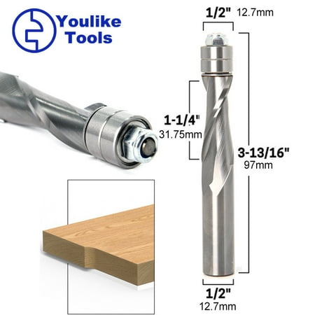 

tungsten steel hard alloy integrated profile end milling cutter with bearing upper rotation engraving machine tool head