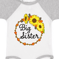 thumbnail image 4 of Inktastic Big Sister Sunflower Wreath Boys or Girls Baby Bodysuit, 4 of 5