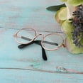 thumbnail image 2 of JWQFBC 1/6 Scale Doll Round Eyeglasses Sunglasses for Dolls Charms Fashion Accessory - Clear, as described, 2 of 7
