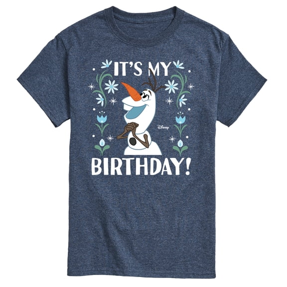 Disney Frozen - Olaf It's My Birthday - Men's Short Sleeve Graphic T-Shirt